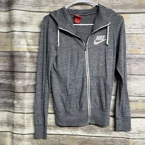 Nike Women's XS Full Zip Hoodie Sweatshirt Sweater Top Pockets Athletic